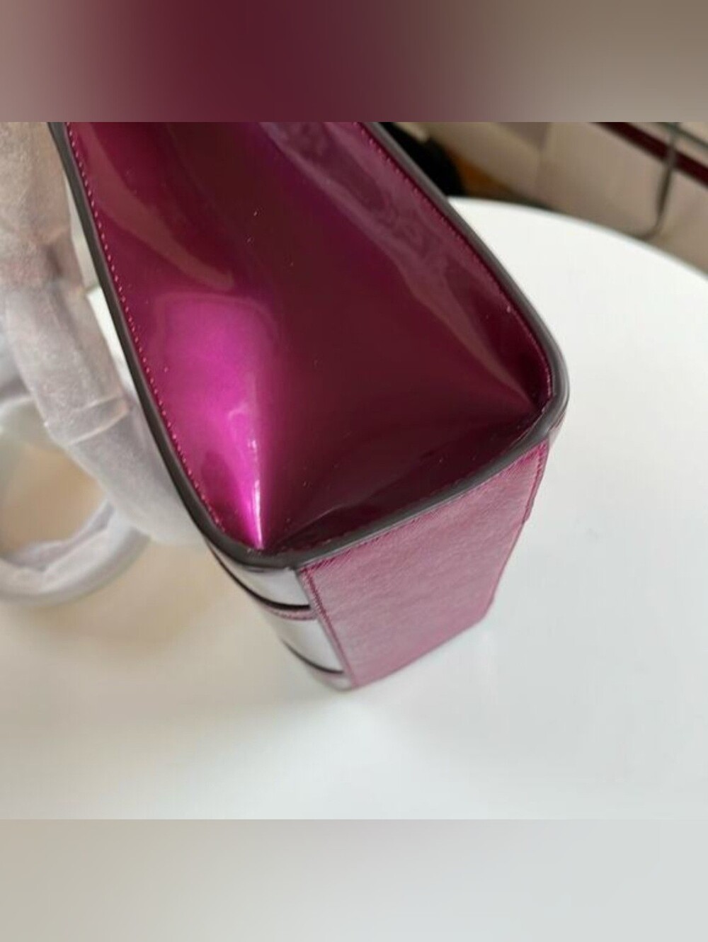 kate spade Patent Dark Raspberry Patent Leather Satchel - Picture 5 of 8